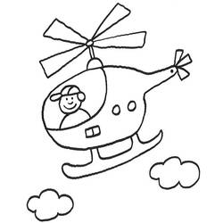 Dessin à colorier: Helicoptère (Transport) #136044 - Coloriages à Imprimer Gratuits