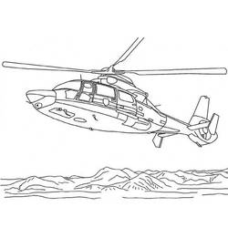 Dessin à colorier: Helicoptère (Transport) #136049 - Coloriages à Imprimer Gratuits