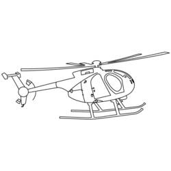 Dessin à colorier: Helicoptère (Transport) #136056 - Coloriages à Imprimer Gratuits