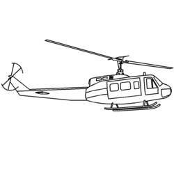 Dessin à colorier: Helicoptère (Transport) #136064 - Coloriages à Imprimer Gratuits