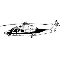 Dessin à colorier: Helicoptère (Transport) #136065 - Coloriages à Imprimer Gratuits