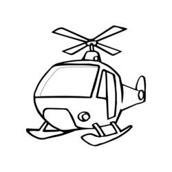 Dessin à colorier: Helicoptère (Transport) #136100 - Coloriages à Imprimer Gratuits