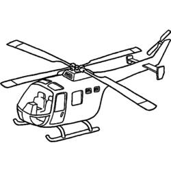 Dessin à colorier: Helicoptère (Transport) #136117 - Coloriages à Imprimer Gratuits