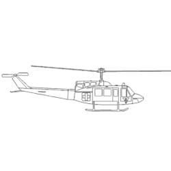 Dessin à colorier: Helicoptère (Transport) #136143 - Coloriages à Imprimer Gratuits