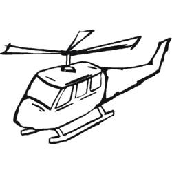 Dessin à colorier: Helicoptère (Transport) #136160 - Coloriages à Imprimer Gratuits