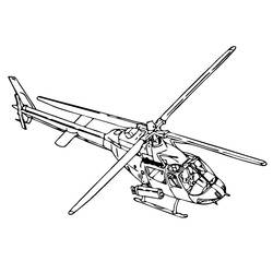 Dessin à colorier: Helicoptère (Transport) #136199 - Coloriages à Imprimer Gratuits