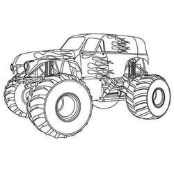 Dessin à colorier: Monster Truck (Transport) #141345 - Coloriages à Imprimer Gratuits