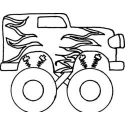 Dessin à colorier: Monster Truck (Transport) #141363 - Coloriages à Imprimer Gratuits