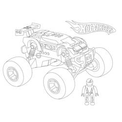 Dessin à colorier: Monster Truck (Transport) #141364 - Coloriages à Imprimer Gratuits