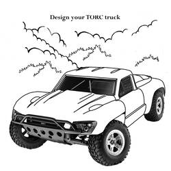 Dessin à colorier: Monster Truck (Transport) #141365 - Coloriages à Imprimer Gratuits