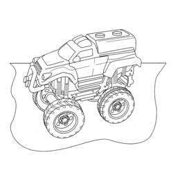 Dessin à colorier: Monster Truck (Transport) #141398 - Coloriages à Imprimer Gratuits