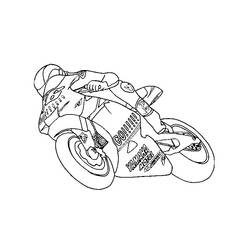 Dessin à colorier: Moto (Transport) #136295 - Coloriages à Imprimer Gratuits