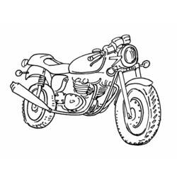 Dessin à colorier: Moto (Transport) #136316 - Coloriages à Imprimer Gratuits