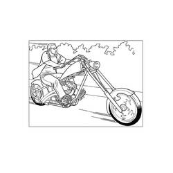 Dessin à colorier: Moto (Transport) #136327 - Coloriages à Imprimer Gratuits