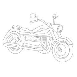 Dessin à colorier: Moto (Transport) #136333 - Coloriages à Imprimer Gratuits