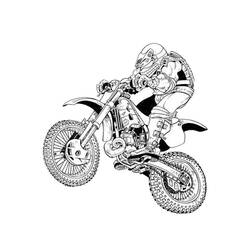 Dessin à colorier: Motocross (Transport) #136501 - Coloriages à Imprimer Gratuits
