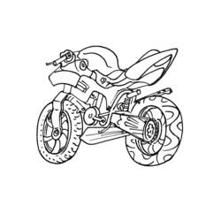 Dessin à colorier: Motocross (Transport) #136502 - Coloriages à Imprimer Gratuits