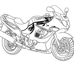 Dessin à colorier: Motocross (Transport) #136505 - Coloriages à Imprimer Gratuits