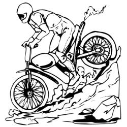 Dessin à colorier: Motocross (Transport) #136512 - Coloriages à Imprimer Gratuits