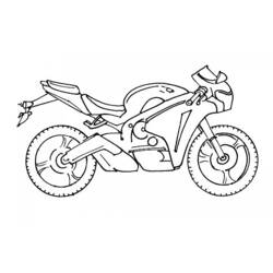Dessin à colorier: Motocross (Transport) #136514 - Coloriages à Imprimer Gratuits