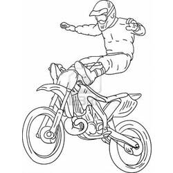 Dessin à colorier: Motocross (Transport) #136517 - Coloriages à Imprimer Gratuits
