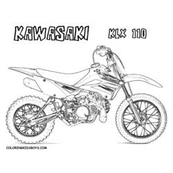 Dessin à colorier: Motocross (Transport) #136597 - Coloriages à Imprimer Gratuits