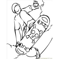 Dessin à colorier: Skateboard / Planche à roulette (Transport) #139292 - Coloriages à Imprimer Gratuits
