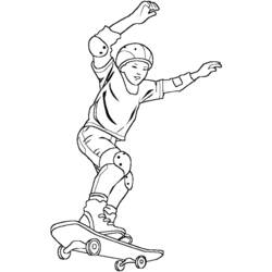Dessin à colorier: Skateboard / Planche à roulette (Transport) #139296 - Coloriages à Imprimer Gratuits