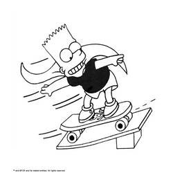 Dessin à colorier: Skateboard / Planche à roulette (Transport) #139318 - Coloriages à Imprimer Gratuits