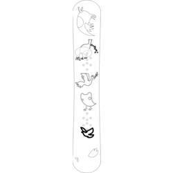 Dessin à colorier: Snowboard / Planche à neige (Transport) #143944 - Coloriages à Imprimer Gratuits