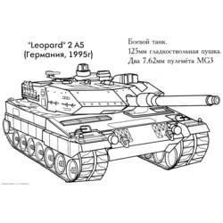 Dessin à colorier: Tank (Transport) #138000 - Coloriages à Imprimer Gratuits