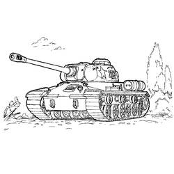 Dessin à colorier: Tank (Transport) #138001 - Coloriages à Imprimer Gratuits