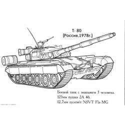 Dessin à colorier: Tank (Transport) #138005 - Coloriages à Imprimer Gratuits