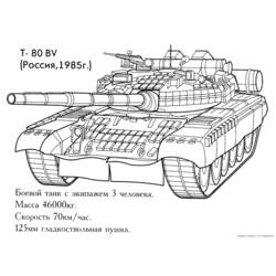Dessin à colorier: Tank (Transport) #138007 - Coloriages à Imprimer Gratuits