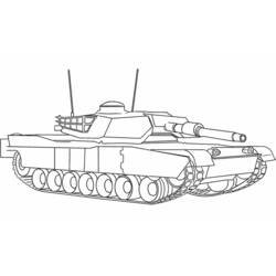 Dessin à colorier: Tank (Transport) #138008 - Coloriages à Imprimer Gratuits