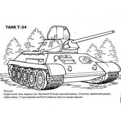 Dessin à colorier: Tank (Transport) #138009 - Coloriages à Imprimer Gratuits