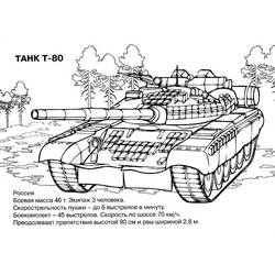 Dessin à colorier: Tank (Transport) #138012 - Coloriages à Imprimer Gratuits