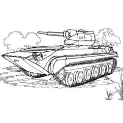 Dessin à colorier: Tank (Transport) #138019 - Coloriages à Imprimer Gratuits