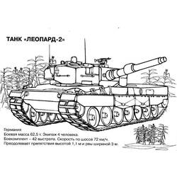 Dessin à colorier: Tank (Transport) #138021 - Coloriages à Imprimer Gratuits