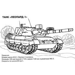 Dessin à colorier: Tank (Transport) #138022 - Coloriages à Imprimer Gratuits