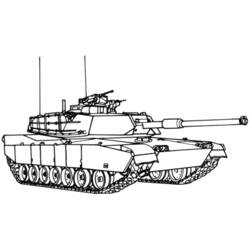 Dessin à colorier: Tank (Transport) #138026 - Coloriages à Imprimer Gratuits