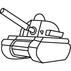 Dessin à colorier: Tank (Transport) #138035 - Coloriages à Imprimer Gratuits