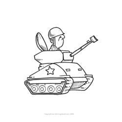Dessin à colorier: Tank (Transport) #138039 - Coloriages à Imprimer Gratuits