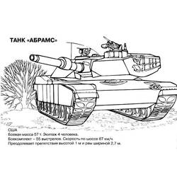 Dessin à colorier: Tank (Transport) #138054 - Coloriages à Imprimer Gratuits