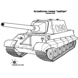 Dessin à colorier: Tank (Transport) #138078 - Coloriages à Imprimer Gratuits