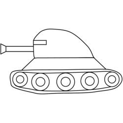 Dessin à colorier: Tank (Transport) #138159 - Coloriages à Imprimer Gratuits