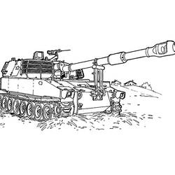 Dessin à colorier: Tank (Transport) #138160 - Coloriages à Imprimer Gratuits