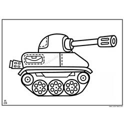 Dessin à colorier: Tank (Transport) #138196 - Coloriages à Imprimer Gratuits
