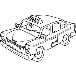 Dessin à colorier: Taxi (Transport) #137192 - Coloriages à Imprimer Gratuits
