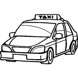 Dessin à colorier: Taxi (Transport) #137208 - Coloriages à Imprimer Gratuits